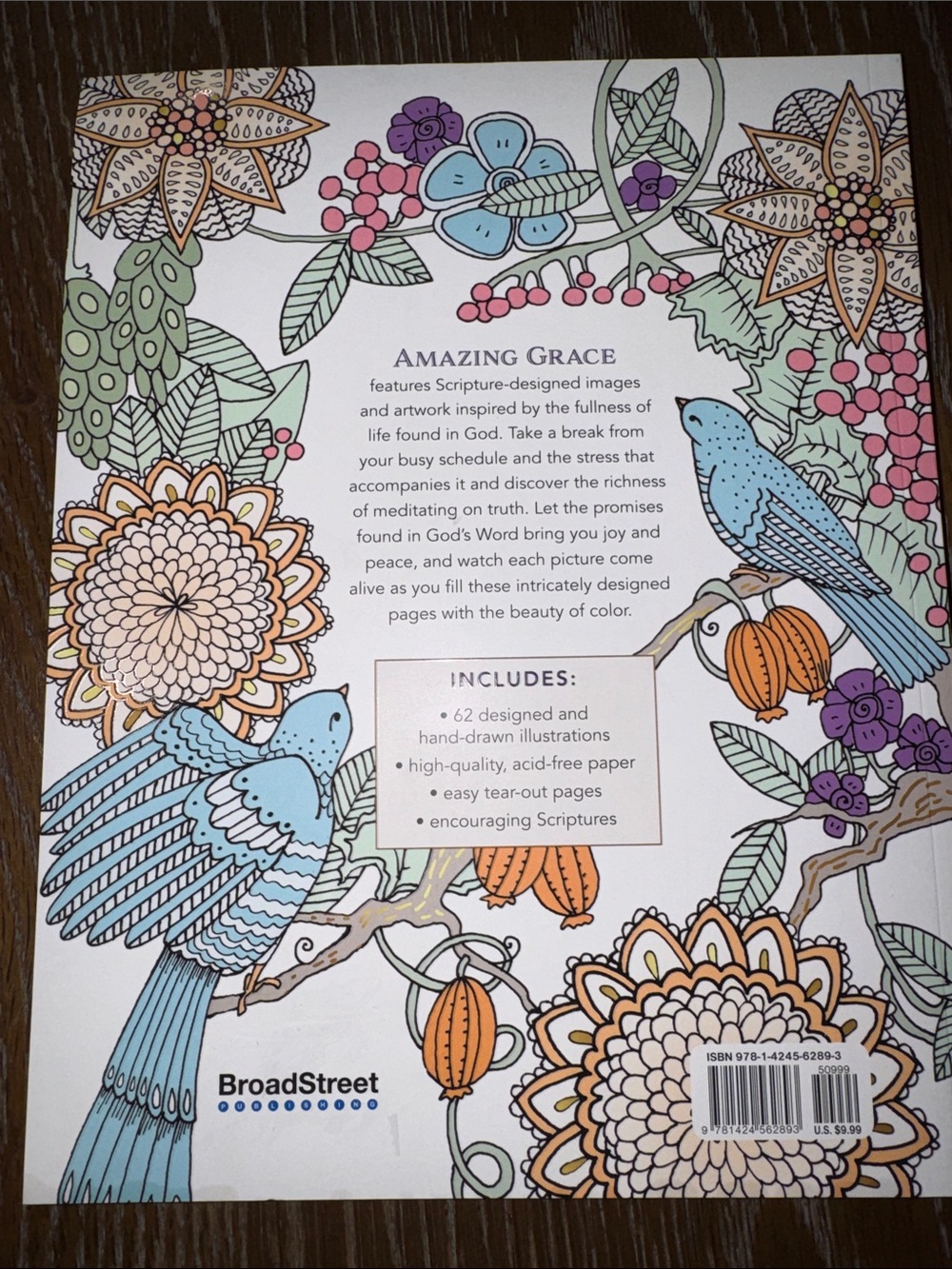 Amazing Grace Adult Coloring Book - Picture 2 of 5
